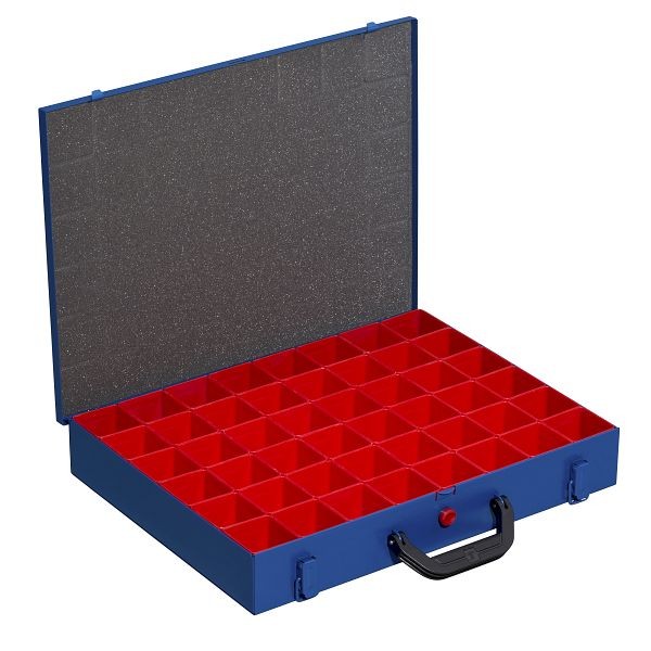 Allit EuroPlus Pro >M< mallette professionnelle en métal pour petites pièces 44H-48, couleur : bleu, poids : 3,7 grammes, 454123