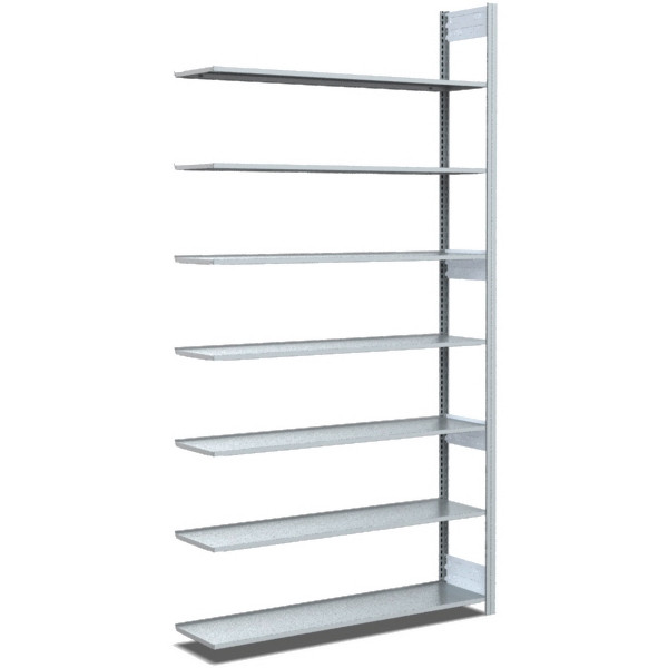 Rayonnage BITO type : EL champ complémentaire 25mm kit de sol / rack d'archives 70kg 2499x996x324 galvanisé, C1251-0003
