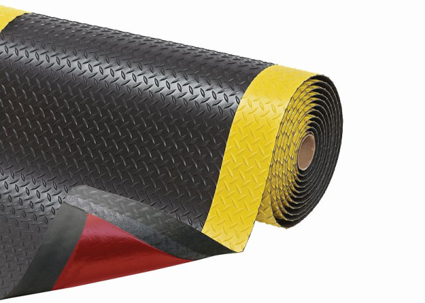 Notrax Cushion Trax tapis de travail ergonomique anti-fatigue 479, noir/jaune, 60cm, vendu au mètre, 479C0024YB