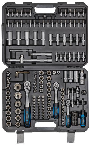 Jeu de clés à douille SW en acier, 1/4", 3/8", 1/2", 184 pièces, 07784L