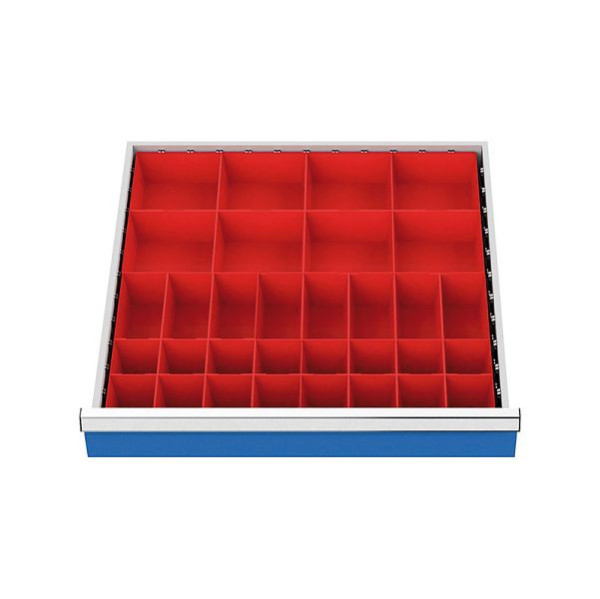 Insert de tiroir Bedrunka+Hirth, série 700, 32 boîtes pour petites pièces, 132A