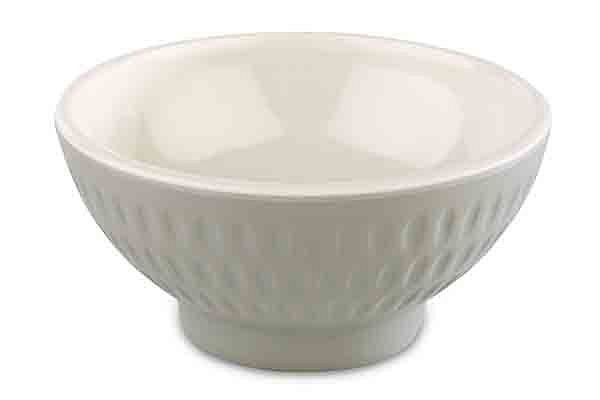 Bol APS -ASIA PLUS-, Ø 7,5 cm, hauteur : 3,5 cm, mélamine, intérieur : crème, brillant, extérieur : gris, mat, 15400
