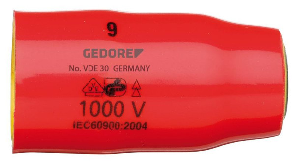 GEDORE VDE insert de clé à douille 3/8" 6 pans 18mm, 2946491