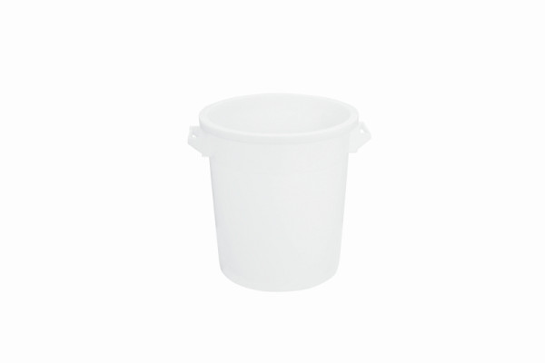Seau Schneider, capacité 35 litres, matériau : PE HD, blanc, avec 2 poignées, 202000