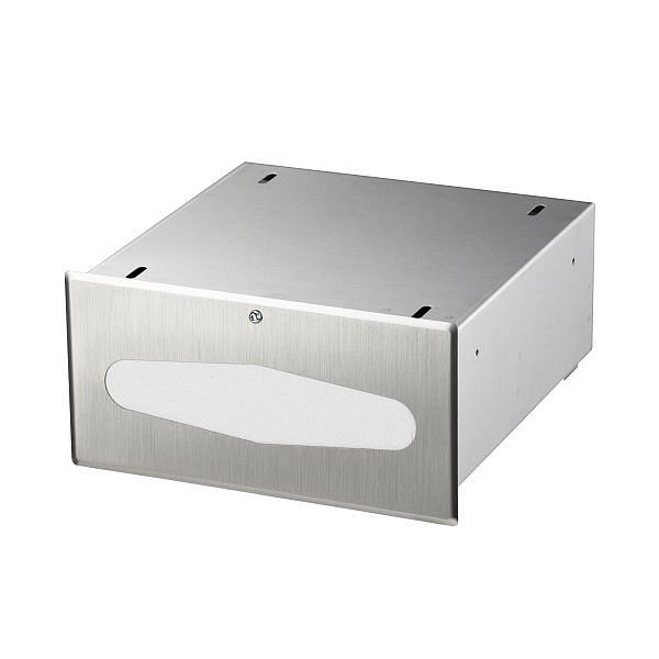 Distributeur d'essuie-mains Air Wolf pour 300 essuie-tout pliés, série Sigma, H x L x P : 150 x 300 x 299 mm, acier inoxydable brossé, 20-100