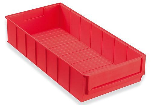 Boîtes à étagères DENIOS classic-line A2-B, PP, 185 x 400 x 81 mm, rouge, UE : 8 pièces, 265-158