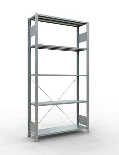 Étagère Schulte, champ de base, 5 niveaux de rangement, traverse, charge du compartiment 150 kg, 1060 x 336 x 2000 mm, 278687