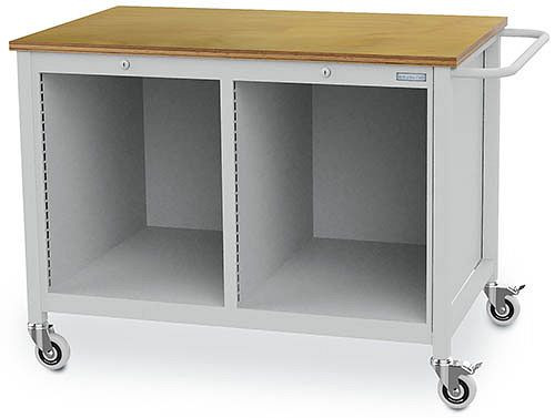 Bedrunka+Hirth Boîtier d'établi mobile, R 18-24, dimensions en mm (LxPxH) : 1250 x 750 x 935, épaisseur du plan de travail en mm : 25, 04.12.935M