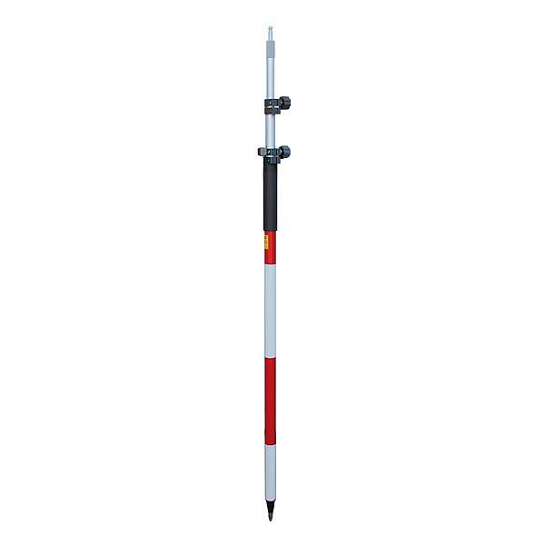 Perche prismatique proNIVO avec pince à vis, 1,50 - 3,60 m, embout Leica, 206-SP36TL-L