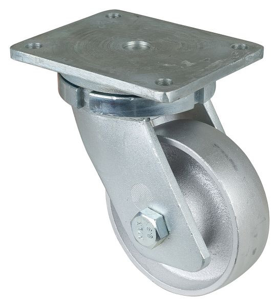 Roulette robuste BS Wheels, largeur de roue 45 mm, Ø roue 150 mm, capacité de charge 600 kg, bande de roulement coulée, corps de roue coulé, roulements à billes, RR100.C81.151