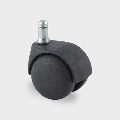 Roulette pivotante TENTE-ROLLEN avec frein, roue Ø 50 mm, hauteur totale 58 mm, AA23POI050B10-11x20
