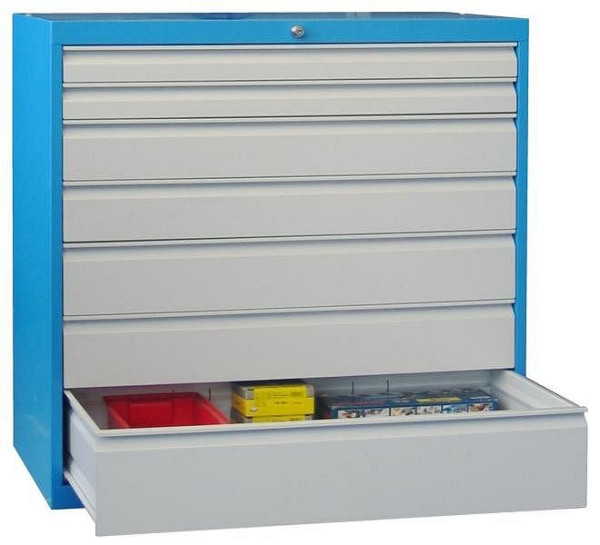 Armoire à outils PAVOY avec guides à rouleaux, capacité de charge 50 kg, largeur de l'armoire 1023 mm, hauteur 1000 mm, 43456-100-012