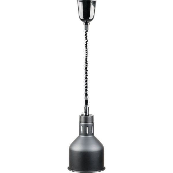 Lampe chauffante de plafond Stalgast, noire, 0,25 kW, Ø 173 mm, BB0105002