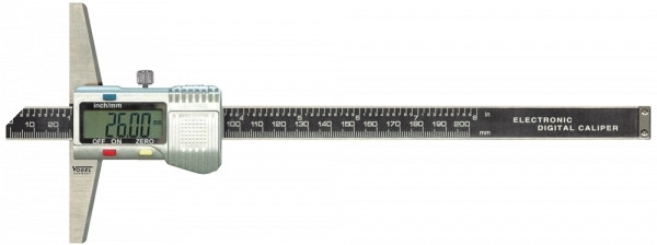 Pied à coulisse numérique Vogel Germany DIN 862, avec rail de mesure droit, 300 mm / 12 pouces, 228253