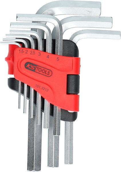 KS Tools Jeu de clés Allen, dans support pliable, 9 pièces1, 5-10 mm, 151.3212