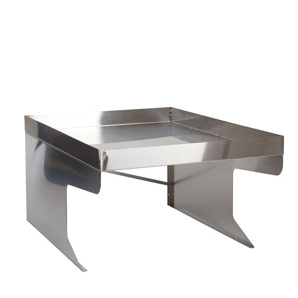 Garage tondeuse robot Mendler XL avec jardinière HWC-G60, abri de toit pour tondeuse à gazon, métal 47x70x100cm, acier inoxydable, 96823