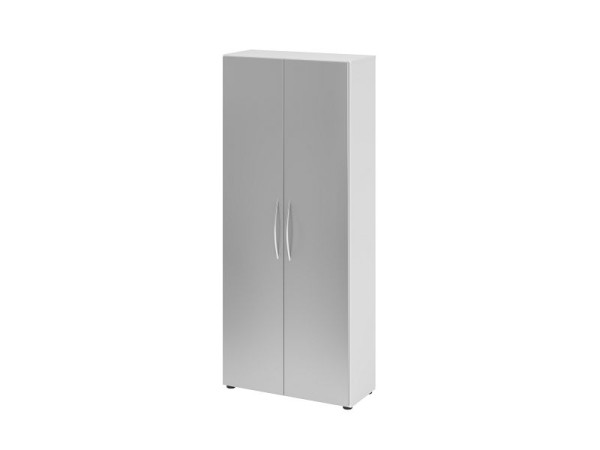 Armoire Hammerbacher 5OH 34, profondeur 6 cm BM blanc/argent, V4100/W/S/BM
