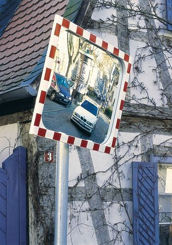 Miroir de circulation Moravia Diamond-2, 600 x 800 mm, complet avec chauffage et support, 311130