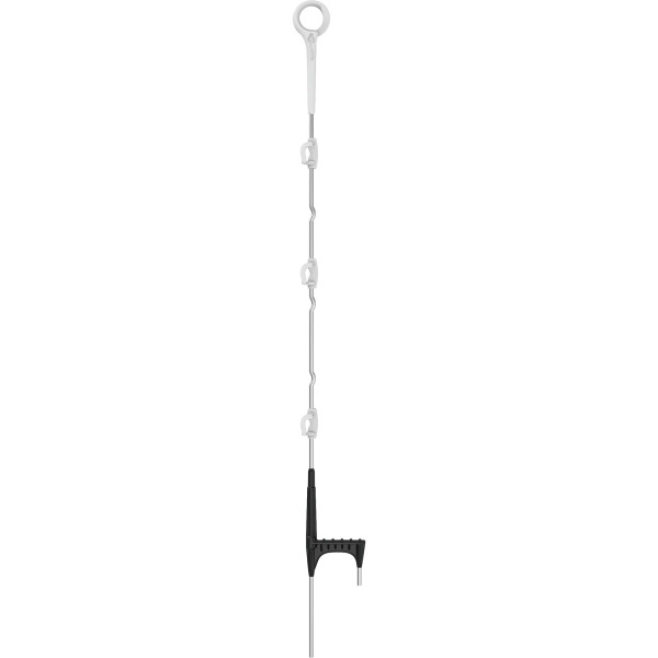 Poteau à anneau multifilaire Gallagher 1,10 m blanc, paquet de 10, 748139