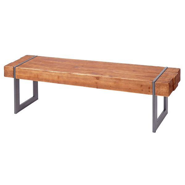 Banc Mendler HWC-A15, banc de salle à manger, bois de sapin massif rustique, marron 160cm, 75682