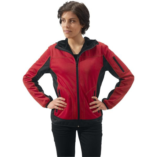 Veste Femme Korsar Crossover à Capuche Softshell rouge-noir, taille: M, 3370969798