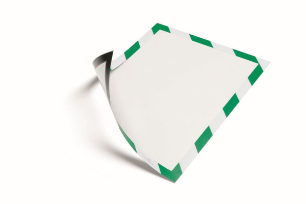 DURABLE Duraframe Magnetic Security A4, vert/blanc, paquet de 5, 4945131