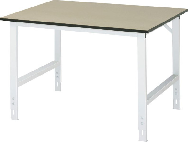 Table de travail RAU série Tom (6030) - réglable en hauteur, panneau MDF, 1250x760-1080x1000 mm, 06-625F10-12.12