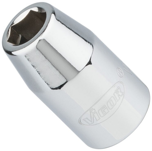 Adaptateur d'embout VIGOR, carré creux 10 mm (3/8"), hexagone creux 8 mm (5/16"), 28 mm, V2114N