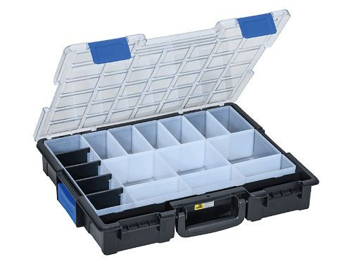 Bedrunka+Hirth Flex-Box plastique 19 compartiments, dimensions en mm (LxPxH) : 440 x 275 x 60, 04.KK454223