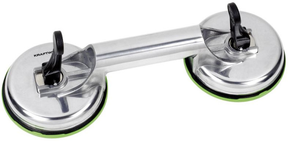 Kraftwerk double ventouse aluminium, 30803