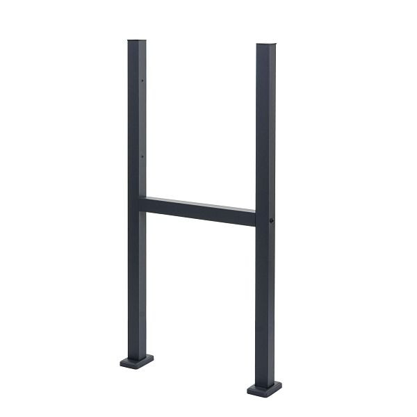 Base Mendler pour boîte à colis HWC-K41, support de fixation boîte aux lettres support de boîte à colis, acier galvanisé, anthracite, 92125