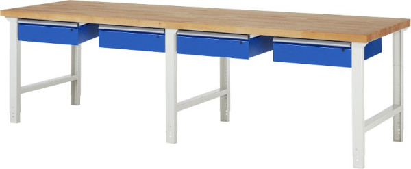 Etabli RAU série 7000 - modèle 7002-1, L3000 x P900 x H790-1140 mm, 03-7002A1-309B4H.11