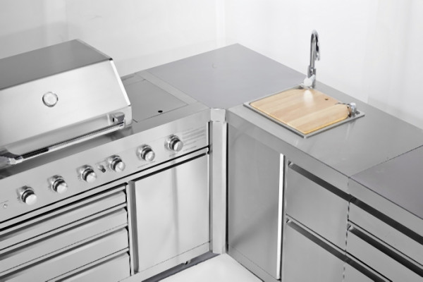 Module d'angle 90° Myoutdoorkitchen, Collection Inox, 4417