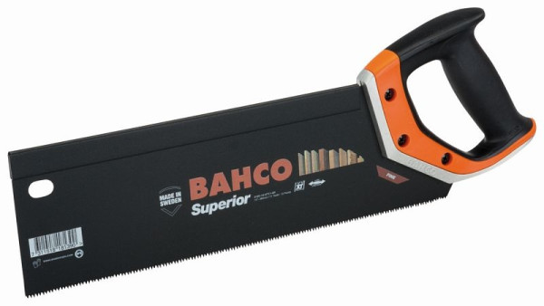 Scie à dos Bahco Superior 350 mm, pour bois fin à moyen grossier, 3180-14-XT11-HP