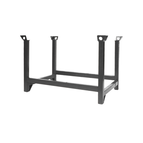 Palette industrielle Eichinger, 2000 kg, LxlxH 1000x800x750 mm, gris anthracite, 13140100000096