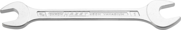 Clé à fourche double Hazet, profil hexagonal extérieur, 15/16 x 1", 450NA-15/16X1VKH