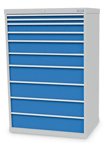 Armoire à tiroirs Bedrunka+Hirth, profondeur 736 mm, R 36-24, nombre de tiroirs : 10, dimensions en mm (LxPxH) : 1005 x 736 x 1519, 115/2224V10