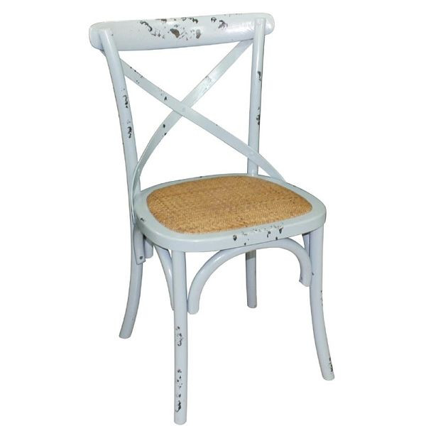 Chaises de salle à manger Bolero bouleau bleu antique, UE: 2 pièces, GG655