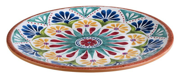 Assiette APS -ARABESQUE-, Ø 26,5 cm, hauteur : 2 cm, mélamine, intérieur : décor, extérieur : aspect terre cuite, 84685