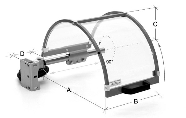 Dispositif de protection de mandrin MACK FS 10 pour mandrins de tour Ø 80 - 140 mm, ZE-FS10-300