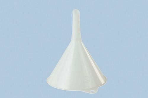 Entonnoir DENIOS en plastique, diamètre 164 mm, avec œillet de suspension, couleur naturelle, lot de 12, 308407