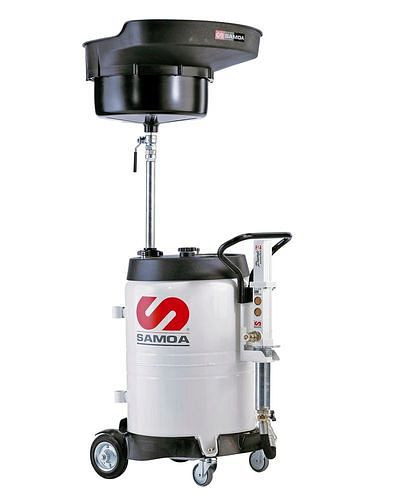 Collecteur mobile d'huiles usées DENIOS, avec entonnoir de collecte, 100 litres, avec pompe d'aspiration, 305384