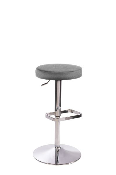 Tabouret de bar et de comptoir Mayer Sitzmöbel 1200, structure chromée, gris clair, 1200_01_30084