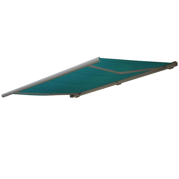 Housse de rechange Mendler pour auvent T124, housse de remplacement cassette complète protection solaire 5x3m, polyester bleu-vert, 76546