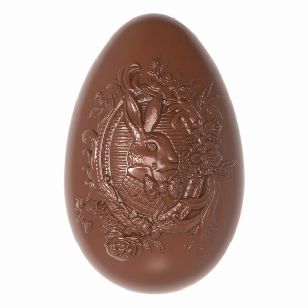 Moule à chocolat Schneider - oeuf Belle-Époque, 275 x 135 x 40 mm - moule double / 86,5 x 56,5 x 33,5 mm, 2 x 89,5 g, 2 x 3 pièces, 421889