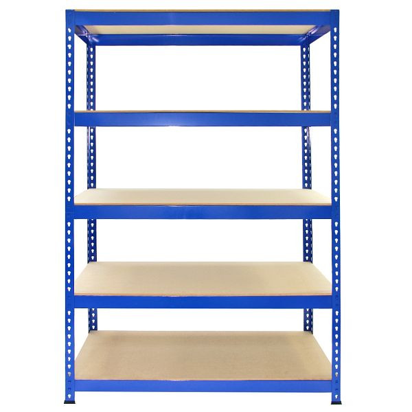 Monster Racking 5 x étagères d'atelier Q-Rax, étagères en acier, étagères de garage, étagères de rangement, étagères de sous-sol, 3x 120 cm, 2x 90 cm, 7002(3) #7001(2)
