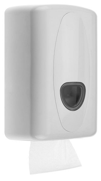 All Care PlastiQline 2020 distributeur papier toilette feuille simple plastique blanc, 3230