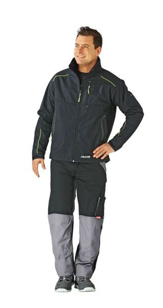 Veste softshell Planam Outdoor Neon, gris/vert, taille XXL, 3398060