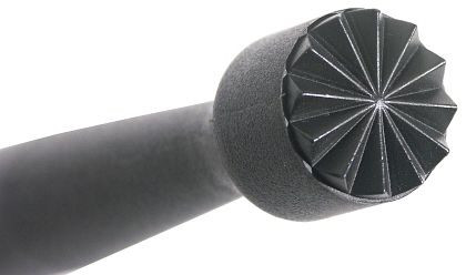 Pilon à barre Contacto, noir, dentelé radialement, 2091/222