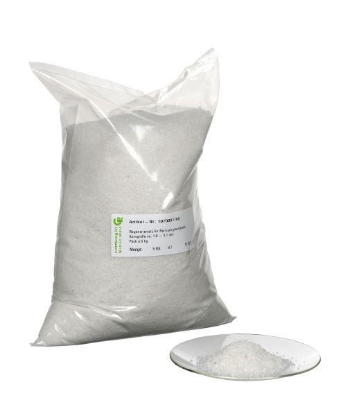 Sel régénérant Rettberg pour lave-vaisselle de laboratoire, granulométrie d'environ 1,0 - 3,1 mm, PU : 5 kg, 107000170